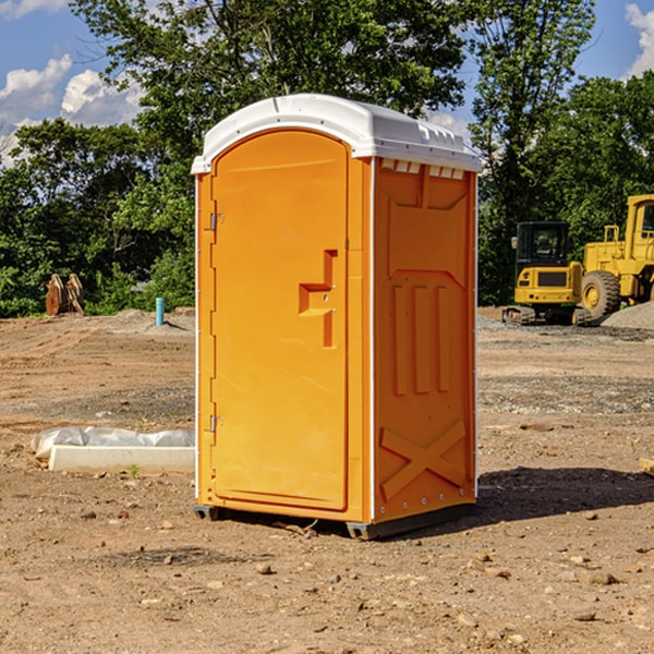 can i customize the exterior of the portable toilets with my event logo or branding in Thetford MI
